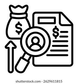 Hiring Costs Icon Element For Design