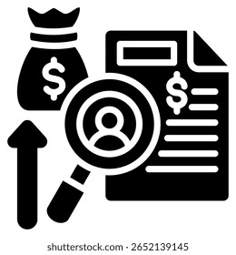 Hiring Costs Icon Element For Design