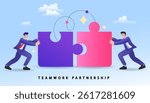Hiring human for new project by Human resorce. group of people building recruiting team members completing the team for successful work efficiency, completing the team by completing the jigsaw puzzle