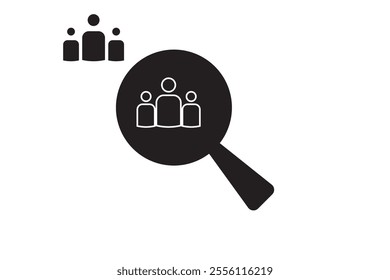 Hiring, human resources, recruitment icon. Employee hiring search, recruitment. Talent Management. User Research. Evaluating, Candidate. Search Human Candidate for Job. Trusted, lookup.MISSING PERSONS