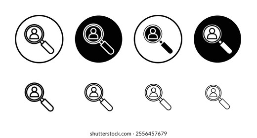 Hiring icon Art design illustration