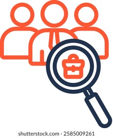 Hiring Icon Color Line Vector Illustration