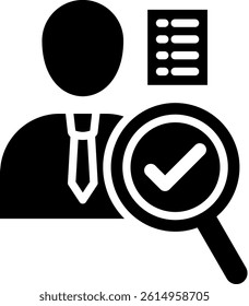 Hiring Icon Glyph Vector Illustration