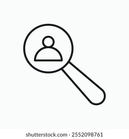 Hiring icon. line style vector icon.