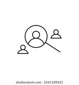 Hiring icon Outline vector line symbol
