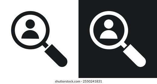Hiring icon pack in black color.