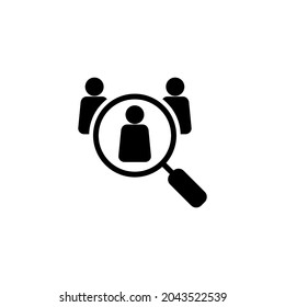 Hiring icon. Search job vacancy sign and symbol. Human resources concept. Recruitment