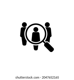 Hiring icon. Search job vacancy sign and symbol. Human resources concept. Recruitment
