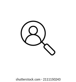 Hiring icon. Search job vacancy sign and symbol. Human resources concept. Recruitment