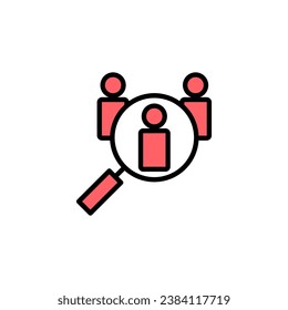 Hiring icon set illustration. Search job vacancy sign and symbol. Human resources concept. Recruitment