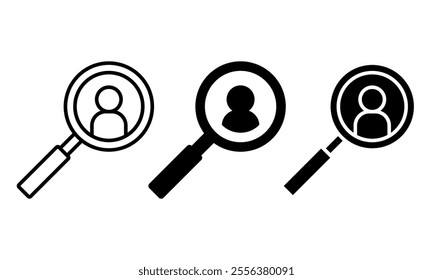 Hiring icon set. Vector illustration.