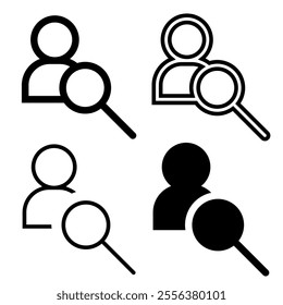 Hiring icon set. Vector illustration.