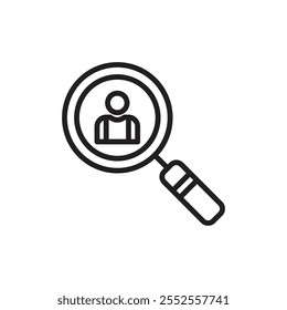 Hiring icon Simple thin outline