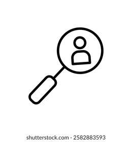 Hiring icon Thin line art isolated