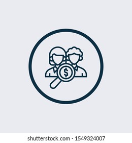 hiring icon in two color design style. hiring vector icon modern and trendy flat symbol for web site, mobile, app, logo