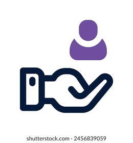 hiring icon. vector dual tone icon for your website, mobile, presentation, and logo design.