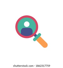 hiring icon vector flat style design. isolated on white background