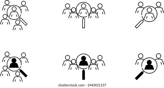Icono de contratación , ilustración vectorial
