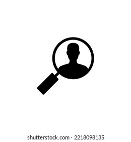 Hiring icon vector illustration. Search job vacancy sign and symbol. Human resources concept. Recruitment