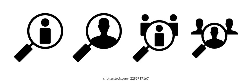 Hiring icon vector illustration. Search job vacancy sign and symbol. Human resources concept. Recruitment