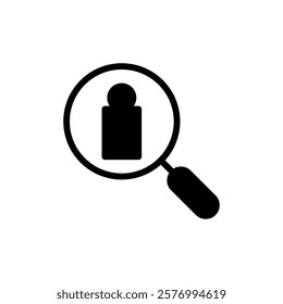 Hiring icon vector illustration. Search job vacancy sign and symbol. Human resources concept. Recruitment