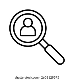 Hiring icon vector illustration. Search job vacancy sign and symbol. Human resources concept. Recruitment