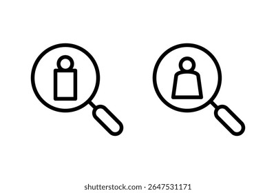 Hiring icon vector illustration. Search job vacancy sign and symbol. Human resources concept. Recruitment