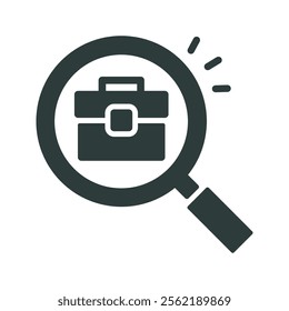 Hiring icon vector illustration. Simple fill style
