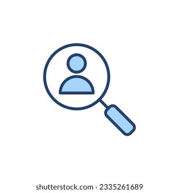 Hiring icon vector. Search job vacancy sign and symbol. Human resources concept. Recruitment