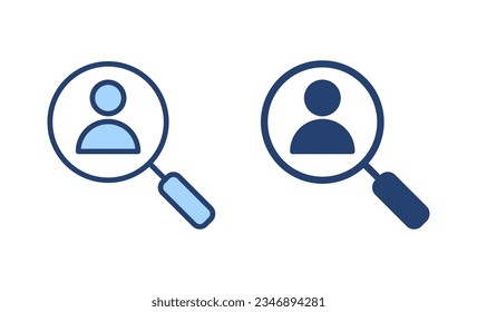Hiring icon vector. Search job vacancy sign and symbol. Human resources concept. Recruitment