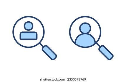 Hiring icon vector. Search job vacancy sign and symbol. Human resources concept. Recruitment