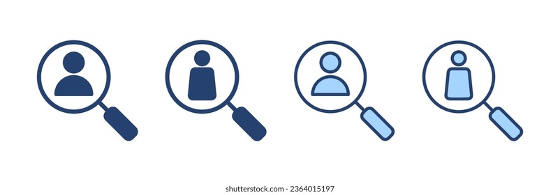 Hiring icon vector. Search job vacancy sign and symbol. Human resources concept. Recruitment