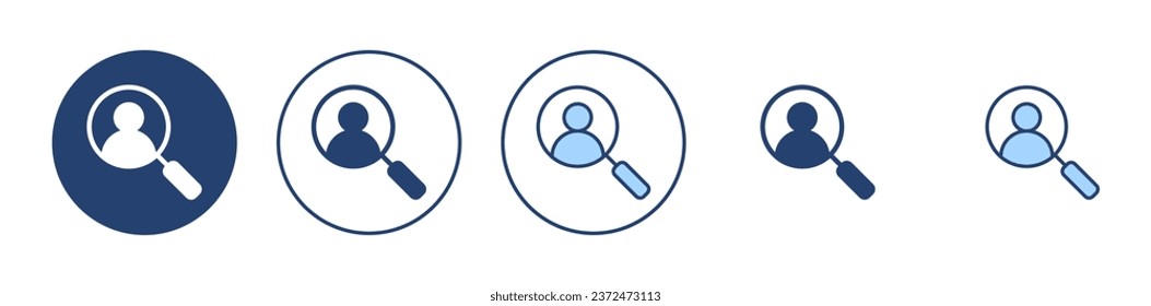 Hiring icon vector. Search job vacancy sign and symbol. Human resources concept. Recruitment