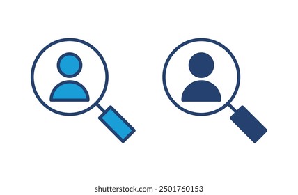 Hiring icon vector. Search job vacancy icon. Human resources concept. Recruitment