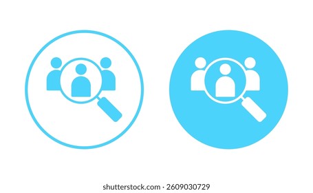 Hiring icon vector. Search job vacancy sign and symbol. Human resources concept. Recruitment