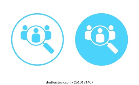 Hiring icon vector. Search job vacancy sign and symbol. Human resources concept. Recruitment