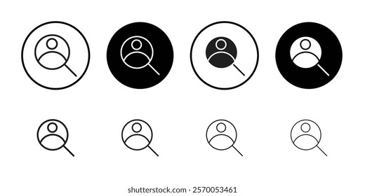 Hiring icon Vector set outline