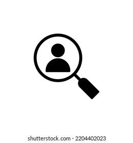 Hiring icon vector for web and mobile app. Search job vacancy sign and symbol. Human resources concept. Recruitment