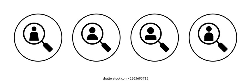 Hiring icon vector for web and mobile app. Search job vacancy sign and symbol. Human resources concept. Recruitment