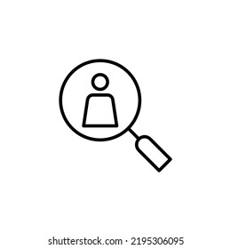 Hiring icon for web and mobile app. Search job vacancy sign and symbol. Human resources concept. Recruitment