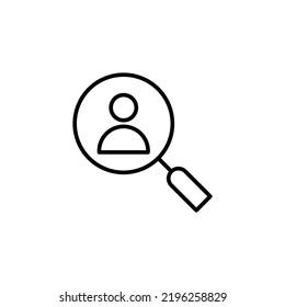 Hiring icon for web and mobile app. Search job vacancy sign and symbol. Human resources concept. Recruitment