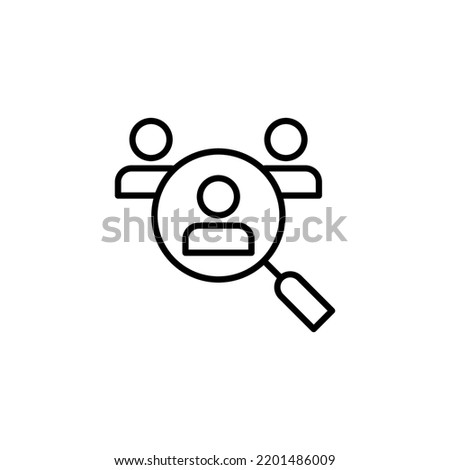 Hiring icon for web and mobile app. Search job vacancy sign and symbol. Human resources concept. Recruitment