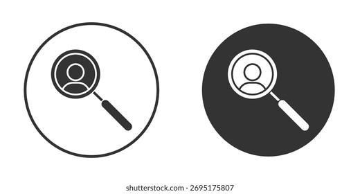 Hiring icons collection. Filled flat icons