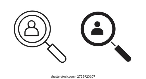 Hiring icons. Vector linear icon isolated on white background.