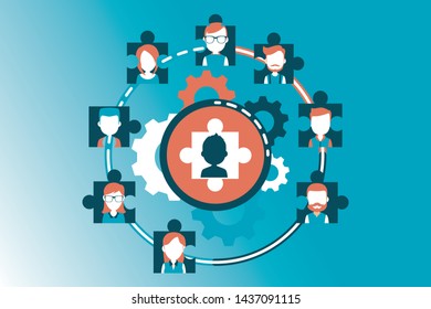 Hiring new people. Finding new staff for work.