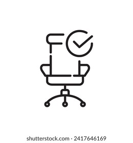 Hiring for an office vacancy. Human resources. Pixel perfect, editable stroke icon