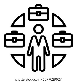 Hiring Otline  Icon Simple Vector Element For Design