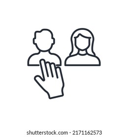 hiring people icons  symbol vector elements for infographic web