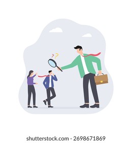 Einstellungsprozess und Personalmanagement-Konzept Illustrationen