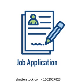 Hiring Process Icon Showing An Aspect Of Being A New Hire